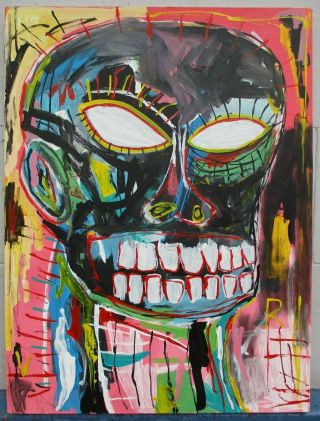 Acrylic On Canvas By Jean - Michel Basquiat 1984