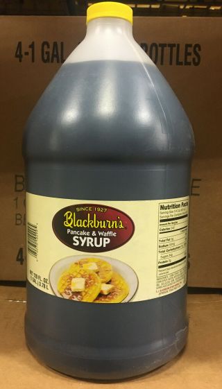 Blackburn’s Pancake & Waffle Syrup - 1 Gallon (since 1927) Net 128 Fl.  Oz.