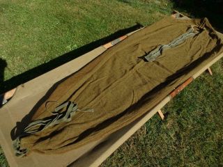 Vintage Wwii Us Army Wool Sleeping Bag / Liner For Outdoor Camping Hunting