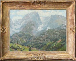 Edgar Alwin Payne (1883 - 1947) California Artist Oil " Mountain Landscape”