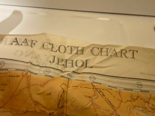 WWII USAAF Jehol China Shen - yang China Cloth Chart Pilot ' s Silk Escape Map 1943 3