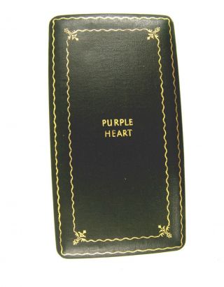 Vintage 2 Line Purple Heart Medal,  Box & Buttoneer