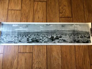 Vtg Wwii Us Army Air Force Desert Training Center California Panoramic Photo 42”