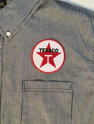 Texaco Sign Work Shirt Gas Station Uniform Classic - Size XL (48 - 50) 3
