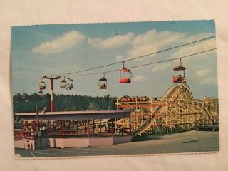Old Postcard Angela Amusement Park,  Roller Coaster,  Hazleton,  Pennsylvania,  Pa