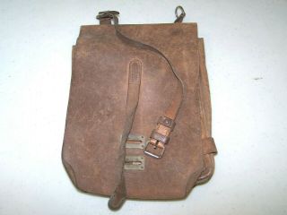 Ww2,  German Army Map Case,  Brown Pebbled Leather