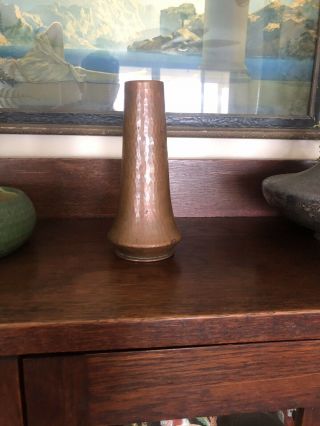 Arts & Crafts Antique Copper Vase / Roycroft Karl Kipp Style