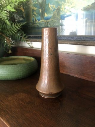 Arts & Crafts Antique Copper Vase / Roycroft Karl Kipp Style 2