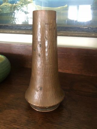 Arts & Crafts Antique Copper Vase / Roycroft Karl Kipp Style 3