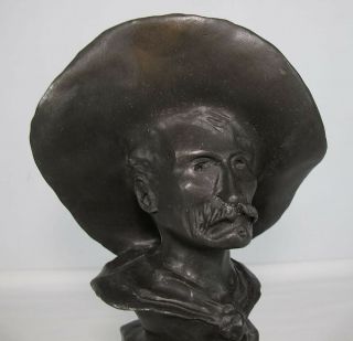 Bronze Cowboy/calvary Sculpture Statue Sergeant Aft Frederic Remington Yqz