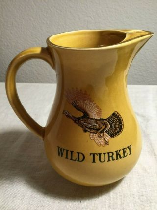 24 Oz Wild Turkey Bourbon Whiskey Pitcher - Fine Staffordshire Pottery - England