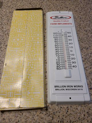 Brillion Farm Implements Vintage Thermometer