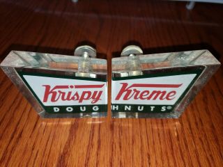Vintage Krispy Kreme Lucite Handles Cool Food Sign