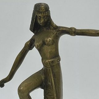 Bronze Art Deco Dancer Egyptian Dancer 8 1/4 "
