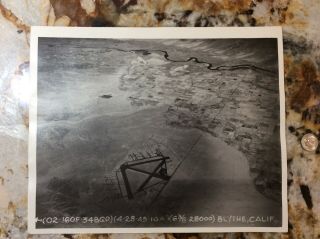 Wwii Blythe Army Air Force Field California Aerial View 34th Bomb Group Bg Photo