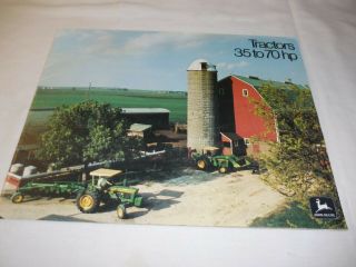 1973 John Deere 35 To 70 Hp Tractors Sales Brochure