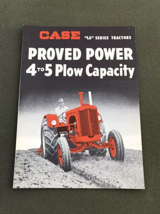 Case " La " Series Tractors Sales Brochure