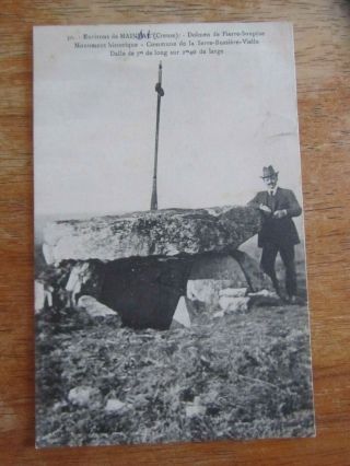 23 Creuse Cpa Mainsat Dolmen De Pierre Soupeze 1914