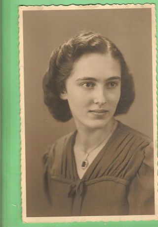 C.  Wwii Postcard - Young German Lady