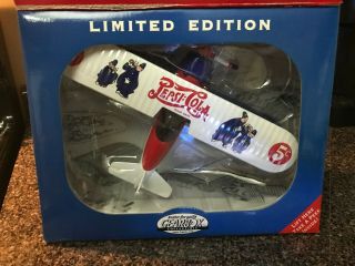 Limited Edition Pepsi Cola 1932 Stearman Airplane Die Cast Coin Bank