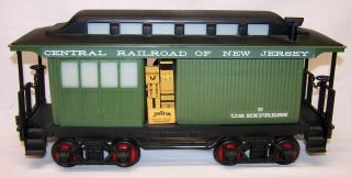 Jim Beam Decanters Train Baggage Car Central Railroad Jersey Grn/blk