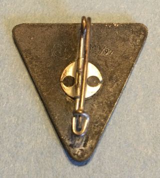 World War Ii Frauenwerk,  Ladies Organization Pin,  Rzm - M1/92 Marked On Reverse