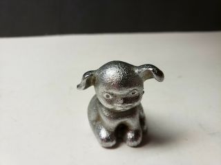 Vintage Cast Iron Griswold Dog Paperweight Bucki Carbons Ribbons