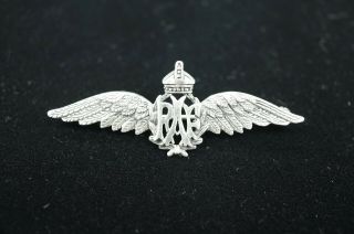 Vintage Ww2 Royal Air Force Raf Sterling Wings Sweetheart Brooch Badge