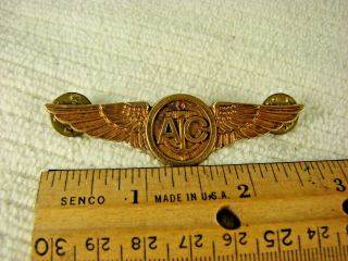 Vintage Navy Air Crew Wing Gold Plated 2 3/4 