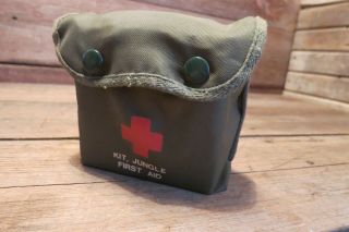 Vintage Complete Jungle First Aid Kit W/ Contents Medical Army Marine?