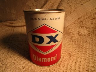 Vintage Sunray Dx Diamond 1 Qt.  Oil Can - Empty