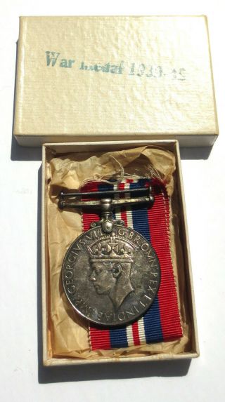 World War 2 Canadian 1939 - 45 War Medal Silver