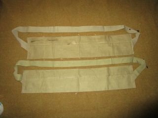 Two Us Army Cloth Bandoliers With Safety Pins