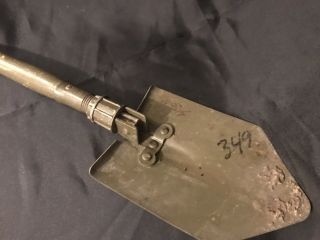 Vintage Ww2 Vietnam Era Us Army Military E Tool Shovel Rare