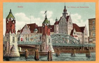 Szczecin Stettin Poland 1906 Postcard