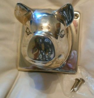 Vintage Copper Brass Pig Hog Wall Mount/Coat/Towel Hook Holder - With Screws 3