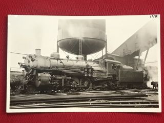 Rppc Postcard Delaware Lackawanna & Western Railroad Locomotive 1110 Hoboken Nj