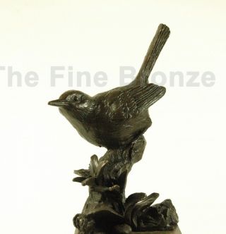 Signed Milo,  Bronze Statue Sculpture Bird Statue