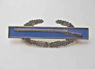 Wwii U.  S.  Army Combat Infantry Badge Sterling Silver Clutch Back