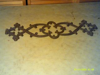 Cast Iron Decorative Wall Hanging Decor 7 1/4 X 24 5/8 Inches