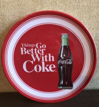 8.  5” Coca - Cola Dinner Plates - Set Of 10 - Things Go Better With Coke,  Triangle Plate