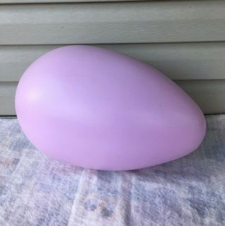 Vintage Large 16 " Tall Plastic Blow Mold Easter Egg Pink Purple Union Product
