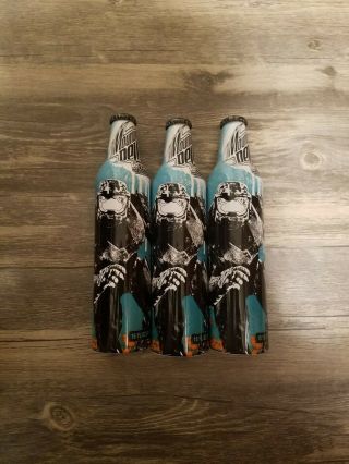 3 Halo 3 Mountain Dew Green Label Art Game Fuel Full Aluminum Bottles By Pepsi