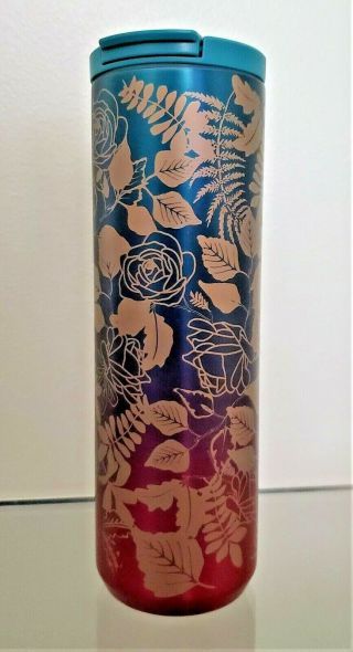 Starbucks Fall 2020 Stainless Steel Ombre Rose 16 Oz Vacuum Insulated Tumbler