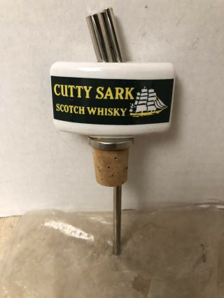 Vintage Ceramic Cutty Sark Scotch Whiskey Bottle Pourer See Pictures