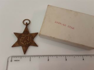Candian Wwii War Medal 1939 - 1945 Star With Box