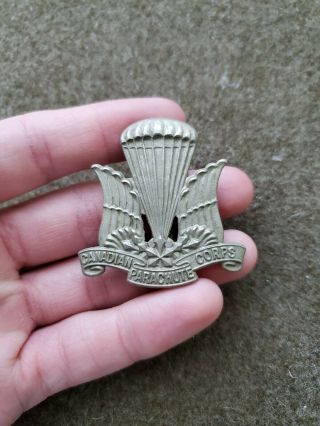 Wwii Canadian Army Canadian Parachute Corps Airborne Battalion Beret Hat Cap Pin