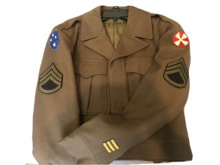 Us Ww2 Ike Jacket Uniform Americal Named Pacific Theater