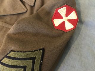 US WW2 Ike Jacket Uniform Americal Named Pacific Theater 3
