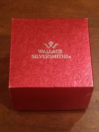 Wallace Silversmiths 2002 Silver plate Sleigh Bell Christmas Ornament 3